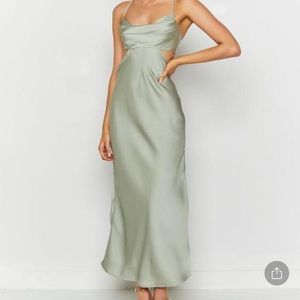 My New Pink Sage Green Dress